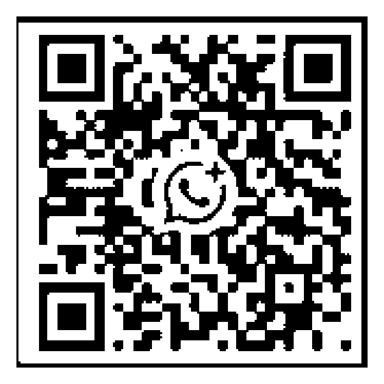 QR code for the WhatsApp channel